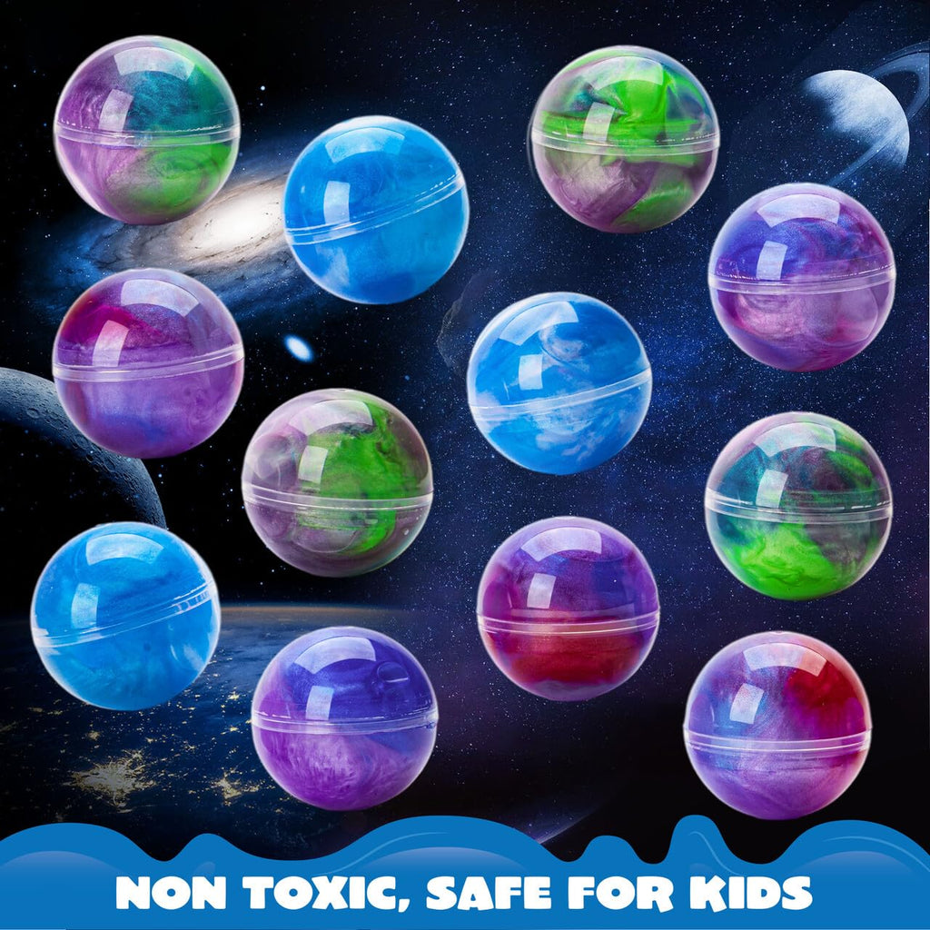 JOYIN Slime Party Favors, 24 Pack Galaxy Slime Ball - Stretchy, Non-Sticky, Mess-Free, Stress Relief, and Safe - Toys for Girls and Boys - Classroom Reward, Party Supplies, Halloween