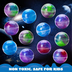 JOYIN Slime Party Favors, 24 Pack Galaxy Slime Ball - Stretchy, Non-Sticky, Mess-Free, Stress Relief, and Safe - Toys for Girls and Boys - Classroom Reward, Party Supplies, Halloween