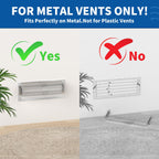 Air Vent Deflectors 2-Pack Set of Super Strong Magnetic Heat-Resistant, Floor Vent Deflectors Easily Adjustable from 8 to 14 Inches,Vent Deflectors for Vents/Walls/Ceilings/Floors