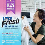 Ultra Fresh Platinum Fabric Softener for Laundry up to 640 Loads, Lavender, 5 Gallons - Fabric Odor Remover to Wash Clothes and Sheets