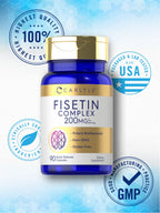 Carlyle Fisetin Complex Supplement | 90 Capsules | Non-GMO and Gluten Free