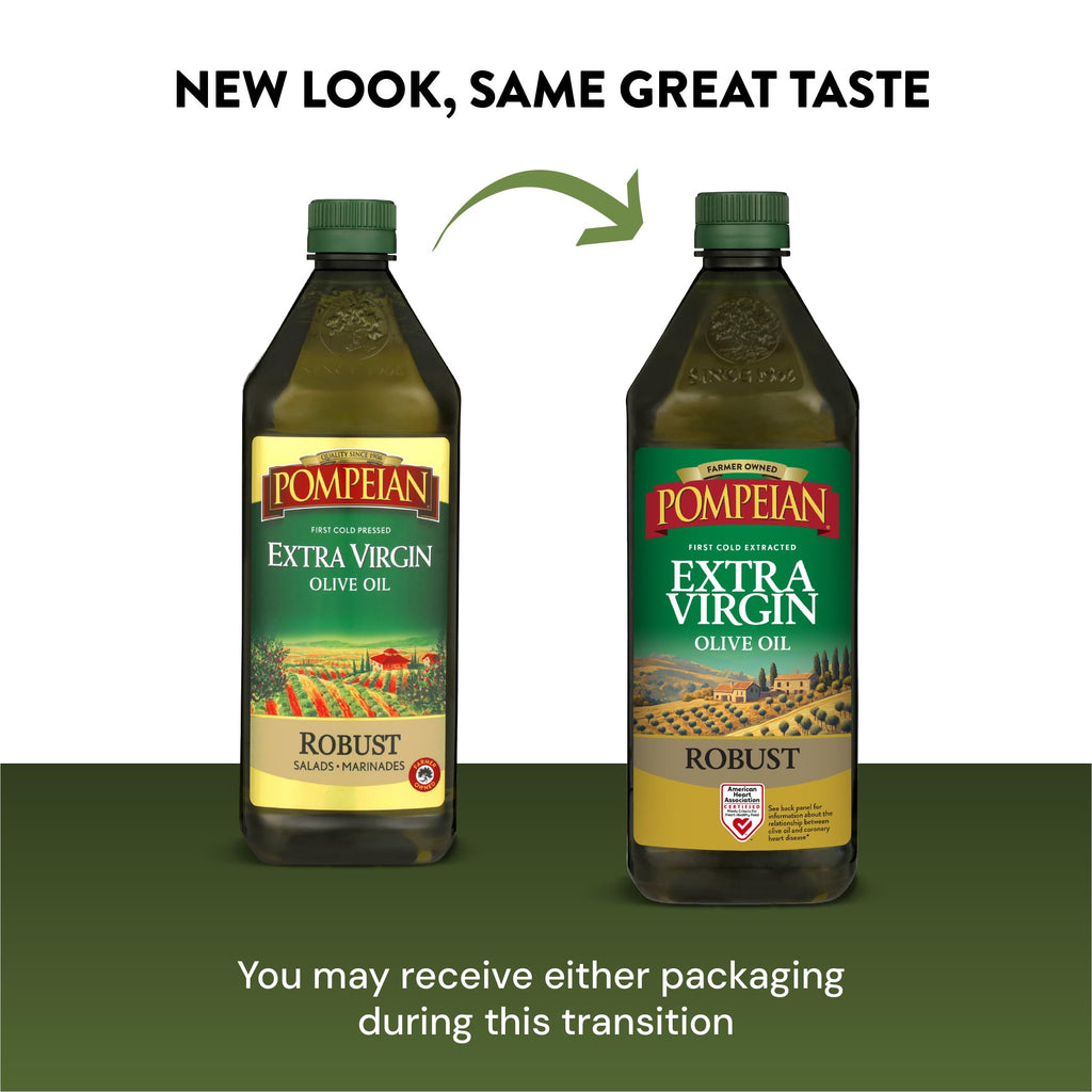 Pompeian Robust Extra Virgin Olive Oil - 68 fl oz (2 L)