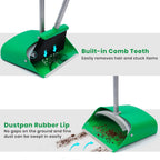 TreeLen Broom and Dustpan Set - Simplify Cleaning Your Home Ktichen Office with Ease