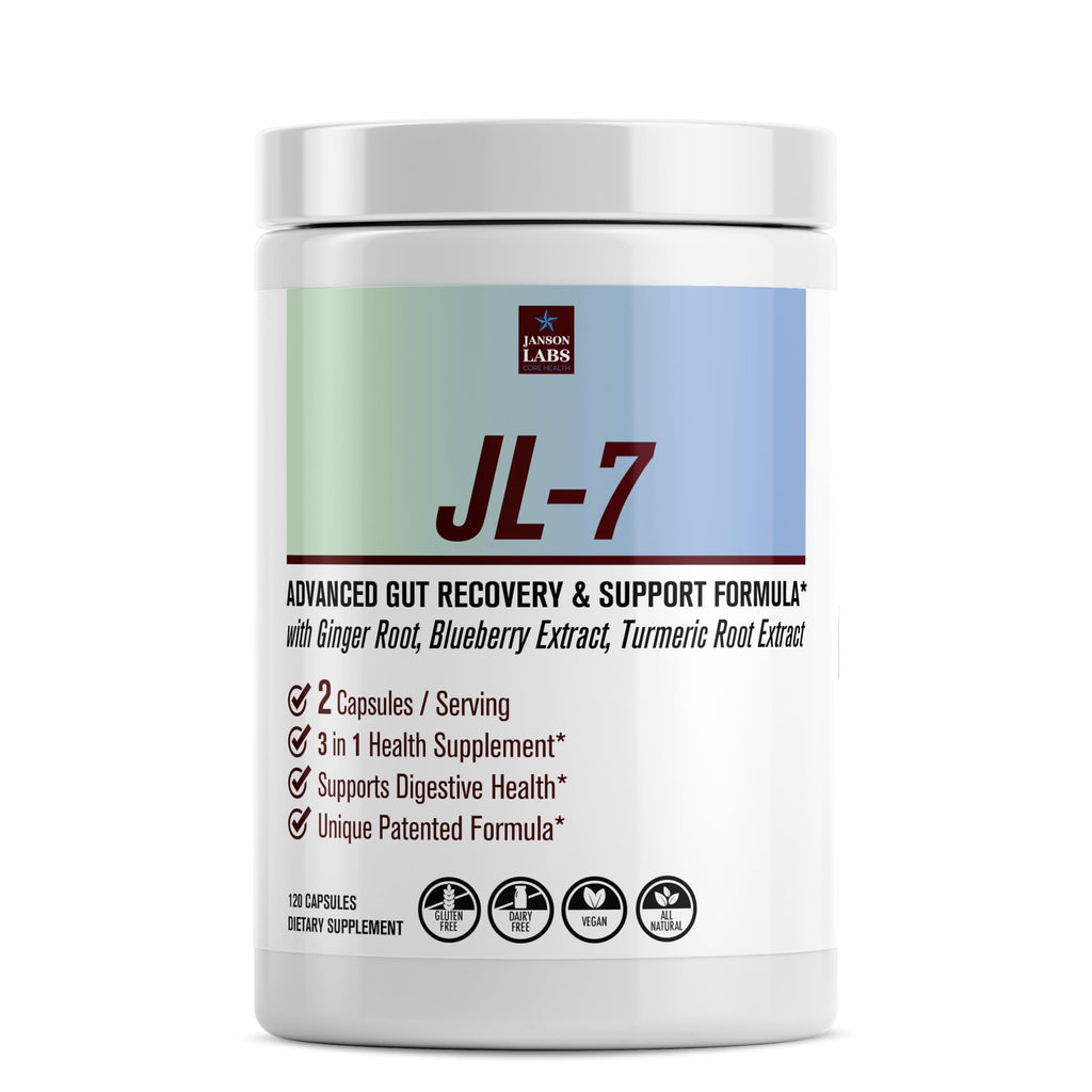 JL-7 | Crohn's and Colitis Supplement | Inflammatory Bowel Issues Resulting from GI Tract Inflammation | Supports Gut Health - IBD - UC - CD - IBS - Patented - All Natural