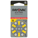 Rayovac Extra Hearing aid Batteries Size 10. Long-Lasting Mercury-Free zinc-air Hearing aid Batteries - 1.45v. (60 Batteries)