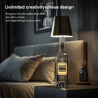 SOUDFK Wireless Bottle Lamp, 2024 New 3 Color Rechargeable Wine Bottle Lights for Bars Restaurants (Bronze, 1PC) v