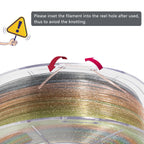 iSANMATE Clear PLA 3D Printer Filament, Transparent Rainbow Glitter Filament, PLA+, 1KG/Spool