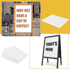 Patelai 12 Pcs 18 x 24 Inches Corrugated Plastic Sheet Corrugated Poster Board 4mm Thick Waterproof Blank Board Sheets Plastic Yard Sign for Garage Estate Sale, Rent, Indoor, Outdoor, Birthday (White)