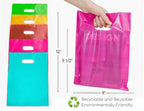 Choice Marts Merchandise Bags Multicolor 100 Count 9"x12" Size