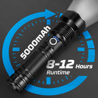 MILAOSHU Rechargeable Flashlights 90000 High Lumens - 2 Pack, Super Bright 12 Hours Long Life LED Flashlight with 5 Modes, High Powered Flash Light for Home, Outdoor
