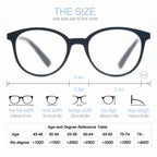 MODFANS Women Reading Glasses 4Pack Large Round Frame Readers Spring Hinges with 4 Pouch