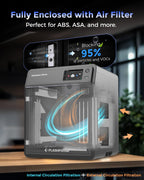 FLASHFORGE AD5M Pro 3D Printer, CoreXY 600 mm/s Printing Speed, 0.4 & 0.6mm 3s Quick-Swap 280°C Nozzles, 1-Click Auto Leveling, Fully Enclosed, 220×220×220mm Build Volume