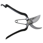 KAKURI Japanese Pruning Shears for Gardening Heavy Duty 8", Made in JAPAN, Professional Garden Bypass Pruners with Leather Sheath, Hand Forged Japanese Carbon Steel, Black