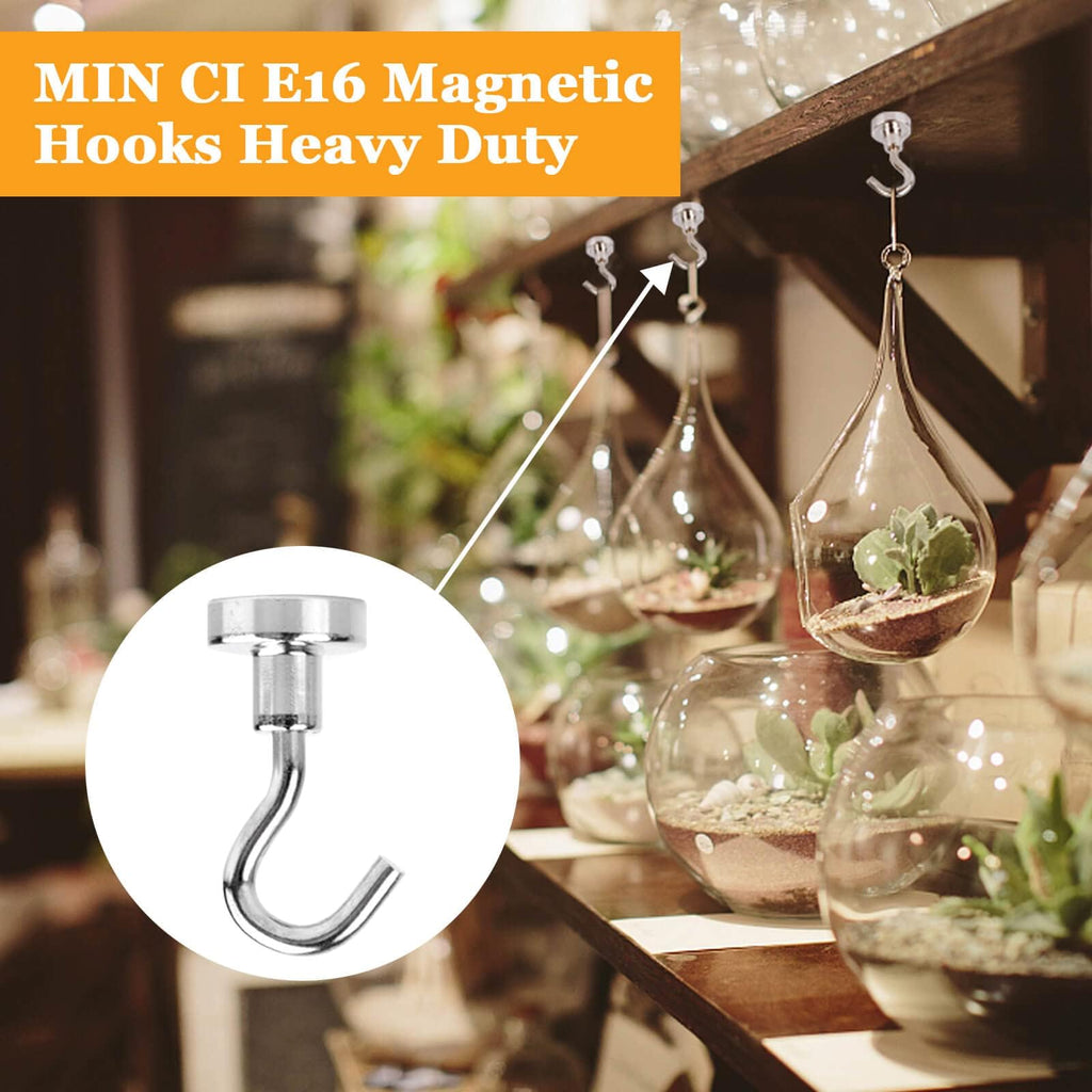30Pcs Super Strong Magnetic Hooks, 25lbs Magnetic Hook Heavy Duty for Hanging, Rare Earth Neodymium Magnet Hooks, for Cruise Ship Camping Grill Kitchen Fridge Garage Wall