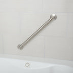 Amazon Basics Bathroom Handicap Safety Grab Bar, 36 Inch Length, 1.25 Inch Diameter, Holds up to 500LBs, ADA Compliant, Stainless Steel
