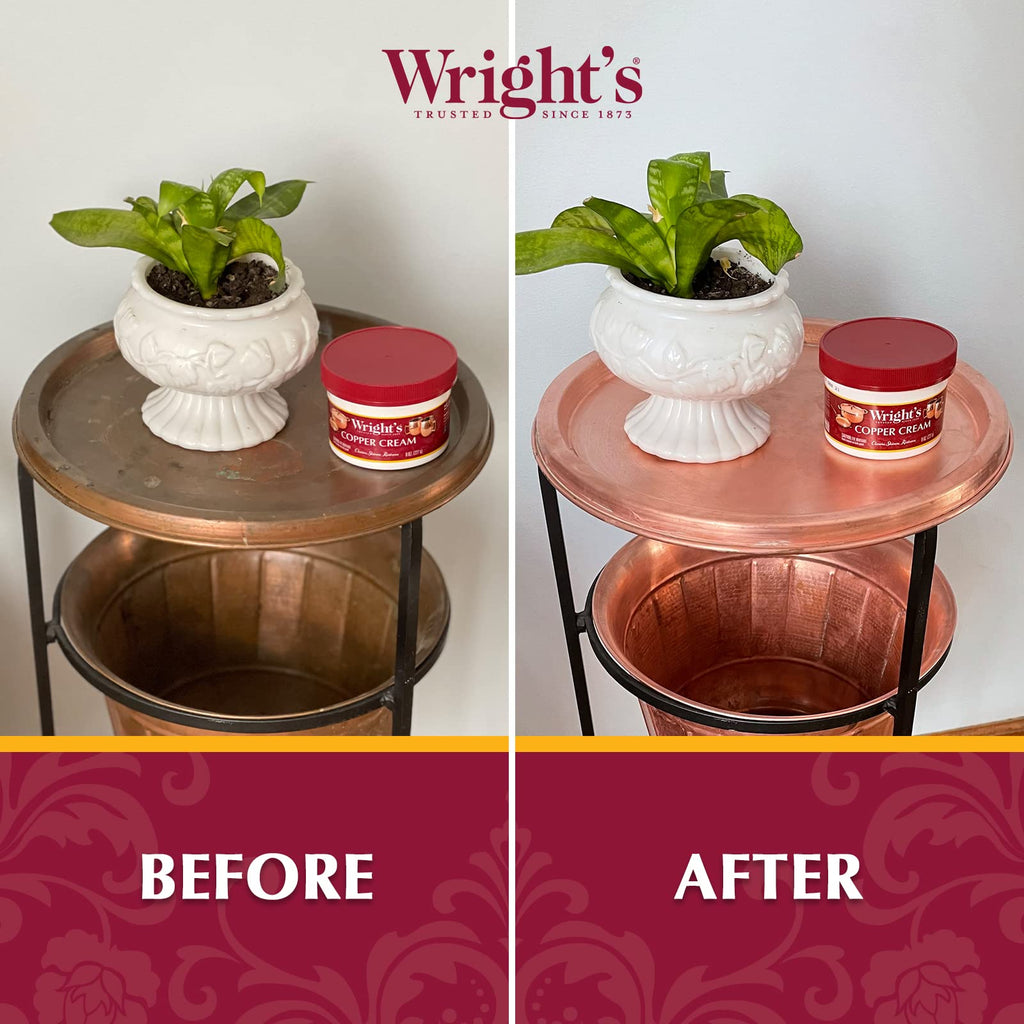 Wright's Silver and Copper Cleaner and Polish - 8 Ounce Each - Premium Metal Polish Silver Copper Brass Chrome and More