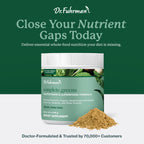 Dr. Fuhrman Whole Food Greens Powder | Premium Greens Superfood Powder Multivitamin | Plant Based Protein for Immune Support & Gut Health | Organic Mushrooms, Greens, & Turmeric | Vitamin B12, D3, K2