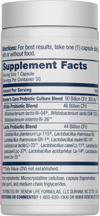 Renew Life Women's Probiotic Capsules, Supports pH Balance for Women, Vaginal, Urinary, Digestive and Immune Health, L. Rhamnosus GG, Dairy, Soy and Gluten-Free, 90 Billion CFU - 30 Ct