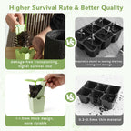 GREENBAZZAR Seed Starter Tray with Lift-Out Handles for Easy Transplanting