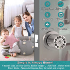 BOTHSTAR Keypad Door Knob with Key,Keyless Entry Door Lock, Code Locks Door Knob, Auto Lock,50 User Code, for Home,Office,Hotel,Bedroom,Garage,Not Deadbolt