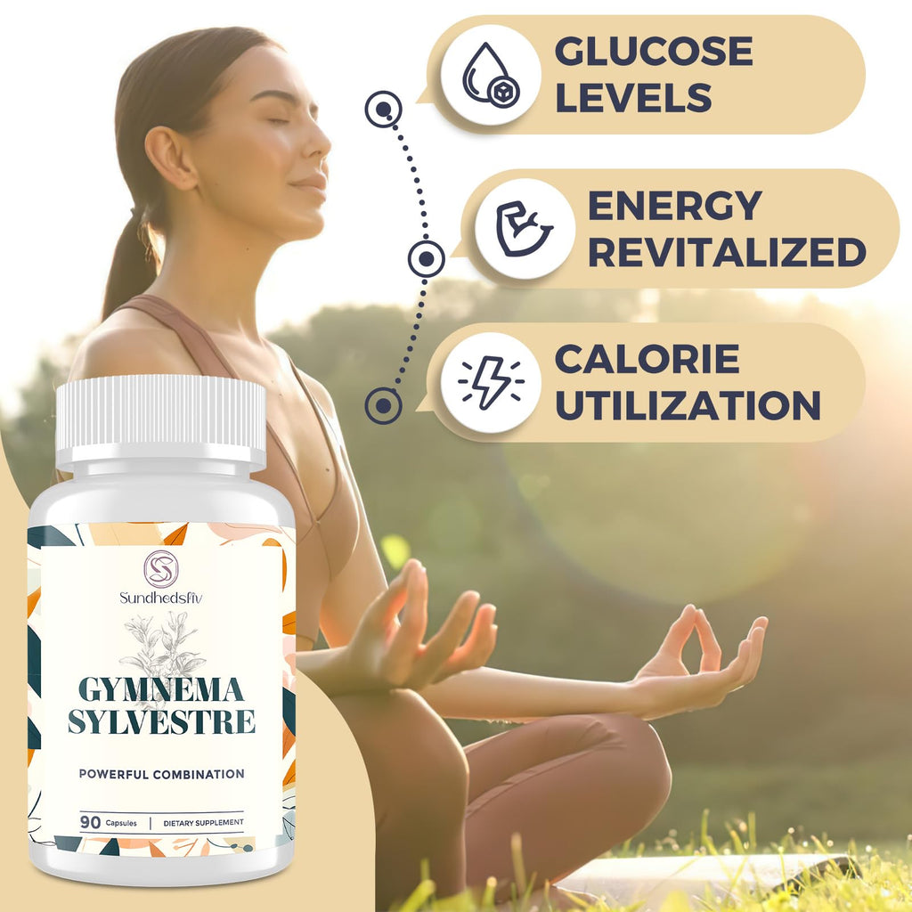 Sundhedsliv 16 in 1 Blxxd Sugr Effective Gymnema Sylvestre Supplement 2100MG | with Berberine, Cinnamon, Bitter Melon | Vitamins, Magnesium & Chromium | 90 Vegan Capsules