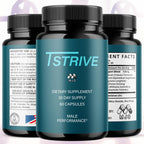 Tstrive for Men, Official T Strive Pills for Men with All Natural Ingredients, Maximum Strength Tstrive Men's Supplement with Premium Vitamins Supporting Wellness and Advanced Health (60 Capsules)