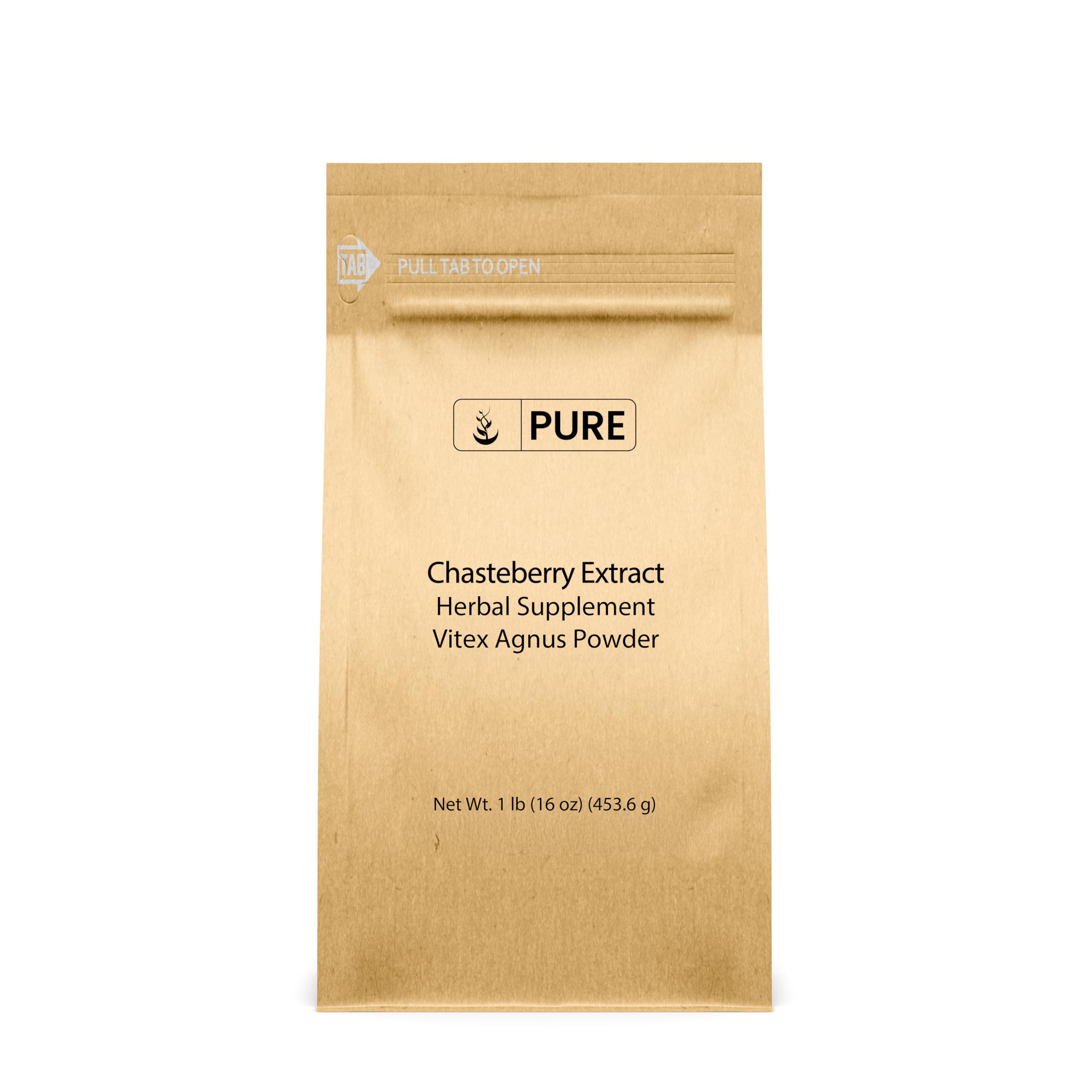 PURE ORIGINAL INGREDIENTS Chasteberry Extract (1lb) Vitex Agnus-Castus Tree, Non-GMO