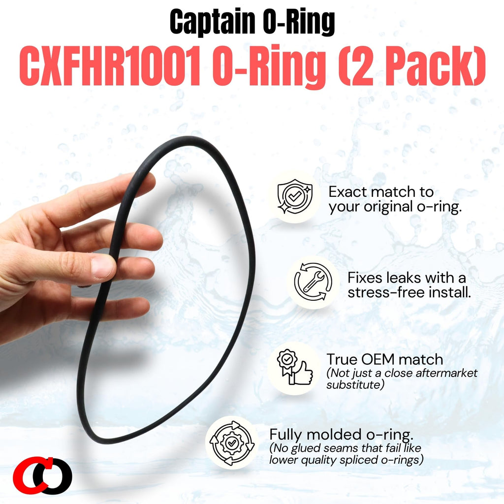 Captain O-Ring – Replacement CXFHR1001 / RGX45G O-Rings for Hayward SwimClear C100S, C150S, C200S. RG450, RG700, ASL C850, C1250 Filter Head (2 Pack)