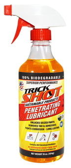 Trick Shot - 3-in-1 Penetrating Lubricant Oil - Biobased Food Grade Industrial Oil for Parts, Rust and Corrosion Remover, Anti-Seize Lubricant Protects Metal Surfaces, Degreases & Cleans - 16 oz