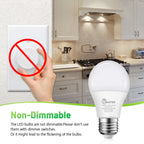 JIANGSILING A19 LED Light Bulb, 75W Equivalent LED Bulb, 11W 2700K Warm White, 1100 Lumens, Non-Dimmable Light Bulbs, CRI 85+, No Flicker E26 Base Bulbs for Home Office, 24-Pack