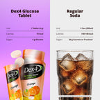 Dex4 Glucose Tablets, Orange, 12-Pack of Dex4 Tubes, 10 Tablets in Each Tube, Each Tablet Contains 4g of Fast-Acting Carbs
