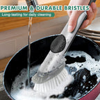 Soap Dispensing Dish Brush Refills, 6 Pack Dish Brush Replacement Head for Steel Soap Dispensing Dish Brush