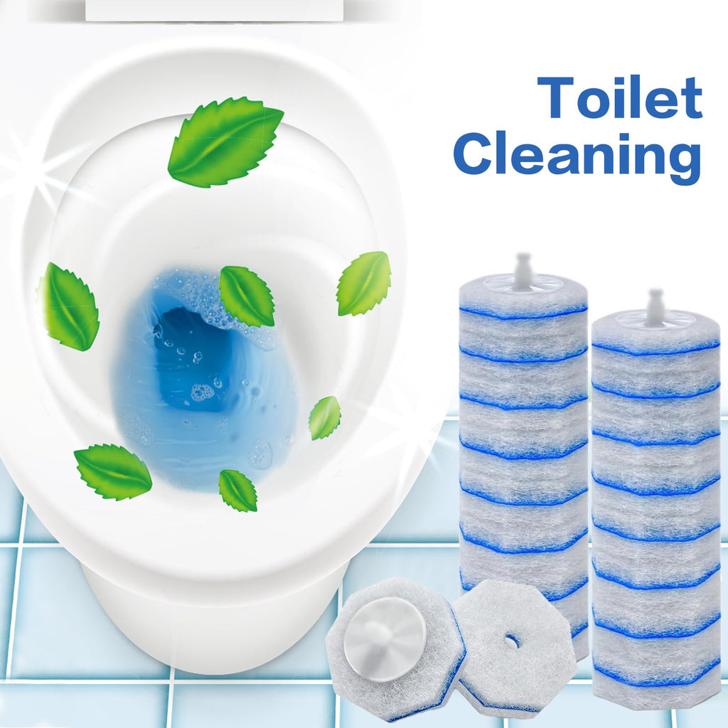 2X Cleaning Power Upgrade Formula Toilet Wand Refills, Fits for Clorox Wand,150 Count Disposable Toilet Bowl Wand Refills - No Falling Apart, Fits Most Brand Toilet Brushes for Bathroom Cleaning