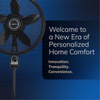 Lasko Cyclone Oscillating Pedestal Fan - Adjustable to 54" - 1843 - Black