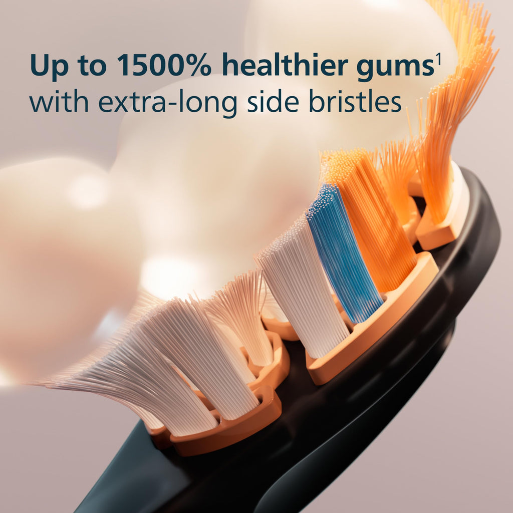 Philips Sonicare A3 All-in-One Brush Heads, 4-Pack, 1 Year Supply, Black