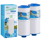 TOREAD 6CH-960 Spa Filter Replaces Jacuzzi Filters J-300, J400, PJW60TL-F2S, 14081, 6000-383A, Unicel 6CH-960, Filbur FC-2800, 6540-383, Hot Tub Filter with Closed Handle 2 Pack (Not be Removed)