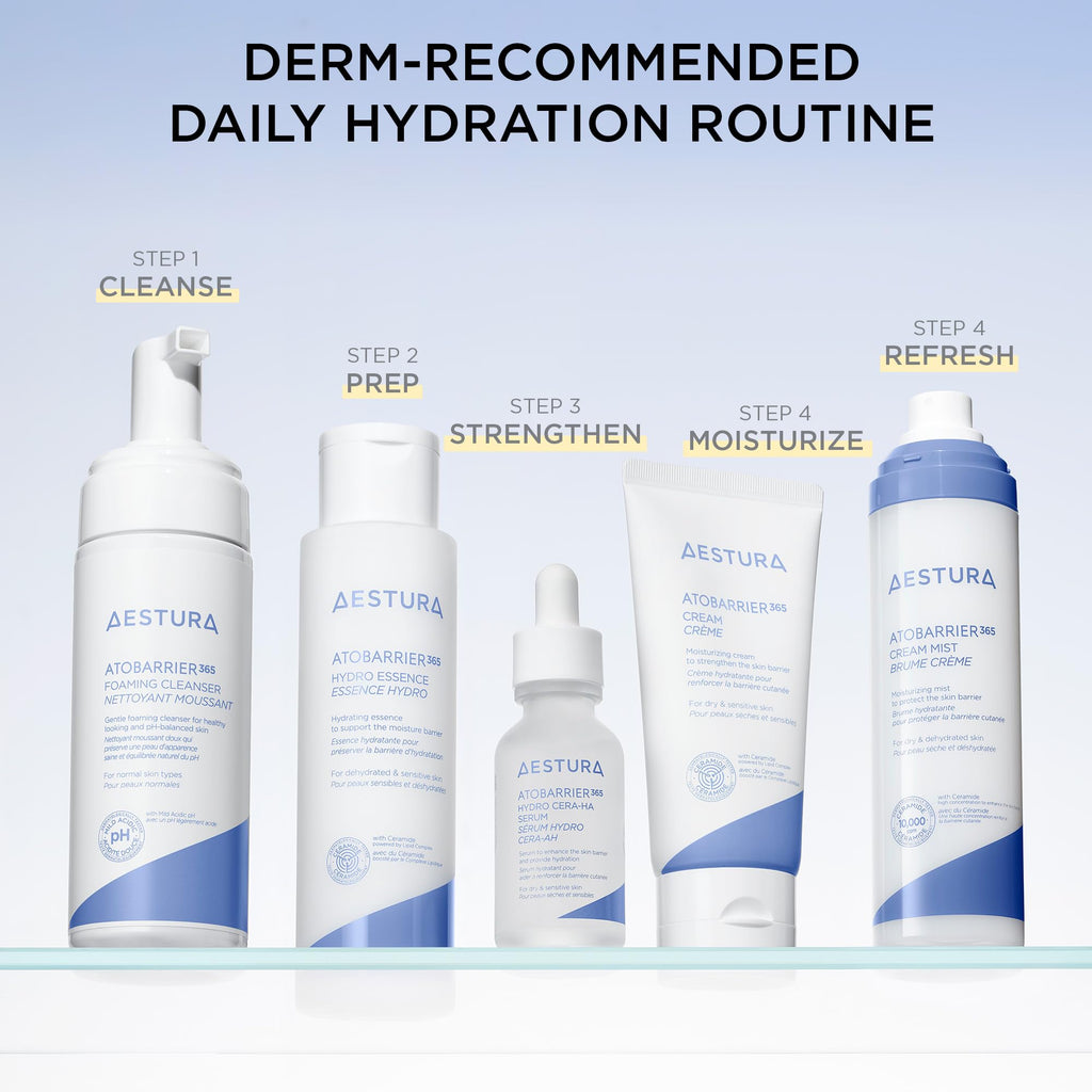 AESTURA ATOBARRIER365 Hydro Essence with Hydrating Amino Acids for Face | Lightweight Formula, Deep Hydration, Suitable for Dry & Sensitive Skin, Non-Comedogenic, 100ML / 3.38 fl. oz.