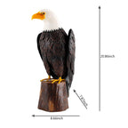 chisheen Bald Eagle Outdoor Metal Yard Art Statue and Sculpture for Garden Lawn Patio Living Room Decoration