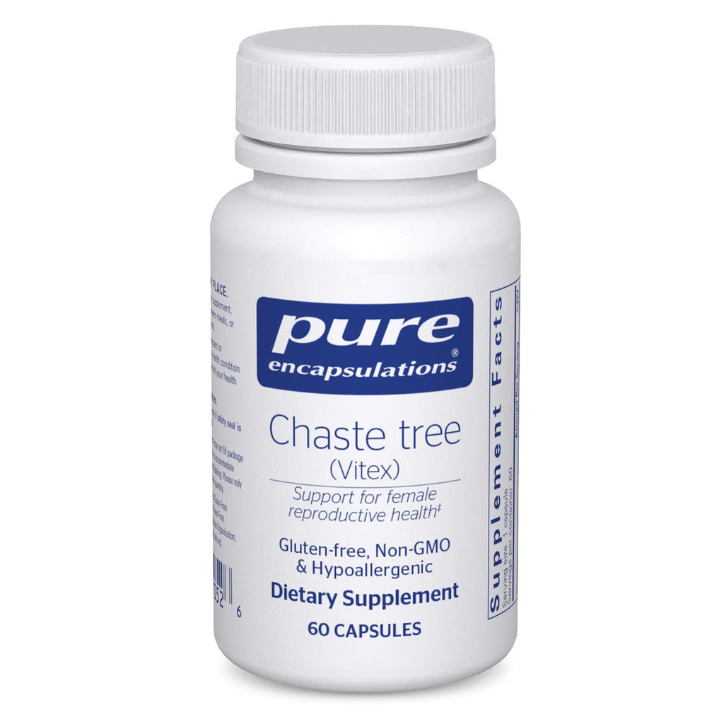 Pure Encapsulations Chaste Tree (Vitex) - Supports Menstrual Cycle Regularity - for Breast Comfort* - Women's Supplement - Hormonal Balance Support - Non-GMO & Vegan - 60 Capsules