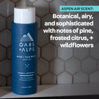 Oars + Alps Body Wash for Men, Mens Body Wash & Face Cleanser with Vitamin E & Antioxidants, Moisturizing, Paraben & Sulfate Free Cleanser, Aspen Air, 2pk