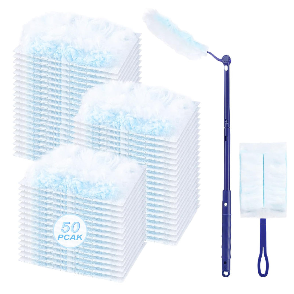 50 Count Duster Refills Compatible with Swiffer Duster