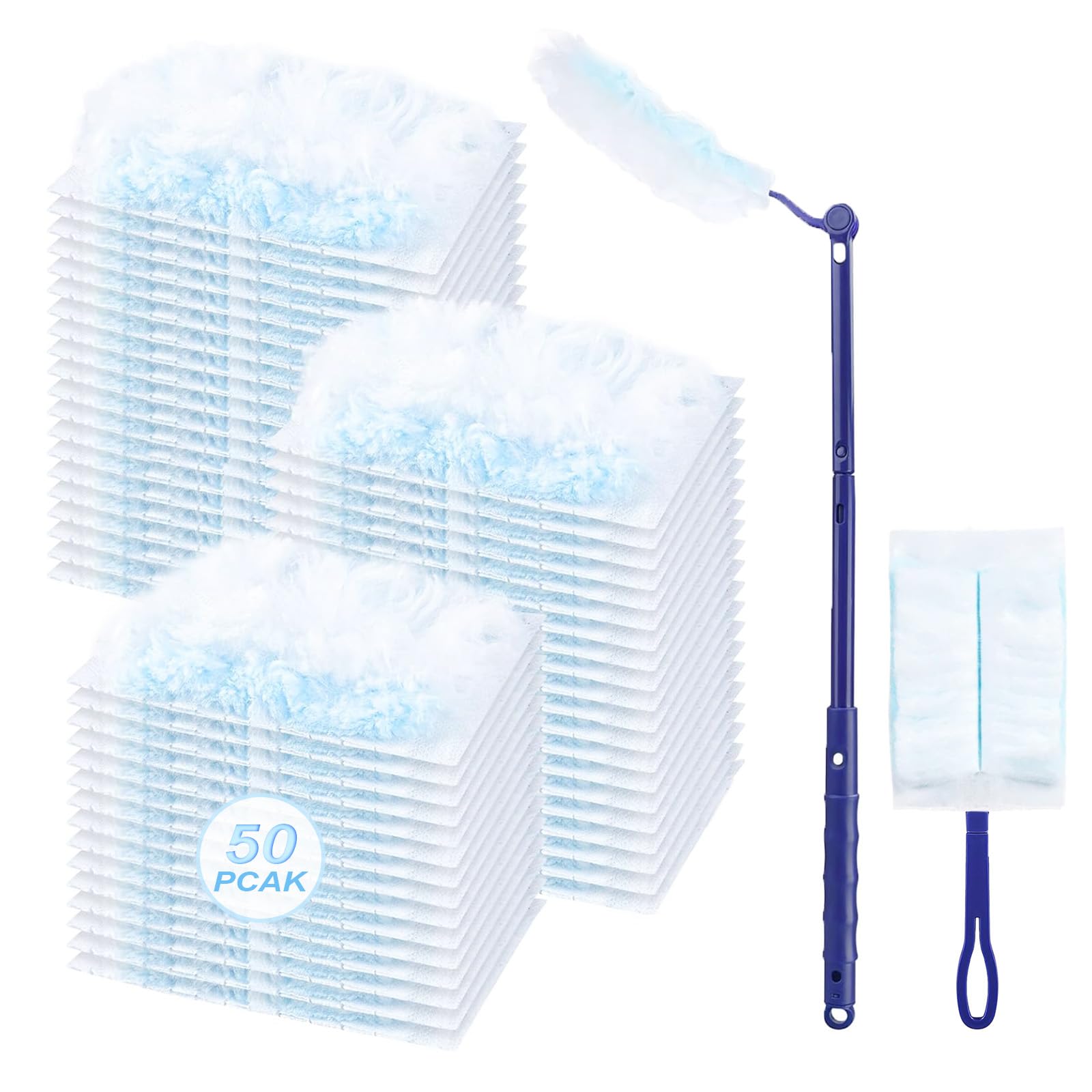 50 Count Duster Refills Compatible with Swiffer Duster