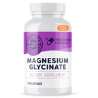 VIMERGY Magnesium Glycinate – Stress Support – Chelated to Avoid Tummy Upset*– Promotes Heart Health & Energy*– Kosher, Vegan Gluten-Free – 180 Caps
