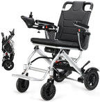 33 Lbs Lightweight Electric Wheelchair, Electric Wheelchairs for Adults Foldable, 15 Miles Range Motorized Wheelchair for Seniors, All Terrain Compact Portable Power Wheelchair, 330 Lbs Capacity
