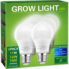 Briignite Grow Light Bulbs, Full Spectrum Grow Light Bulb, LED Grow Light