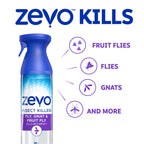 ZEVO Flying Insect Killer Spray - Fruit Fly, Gnat, Fly & Mosquito Bug Spray for Home Use with Rosemary & Cornmint Oil - Indoor & Outdoor Use (2 Bottles)