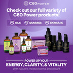 C60 Power C60 in Organic Avocado Oil - Natural Wellness & Antioxidant Support for Men & Women, 99.99% Pure Carbon Fullerenes, Promotes Energy, Mental Clarity, & Stamina - 8 fl oz Bottle