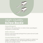 Cherished Moments Birthstone Heart Earrings, .925 Sterling Silver