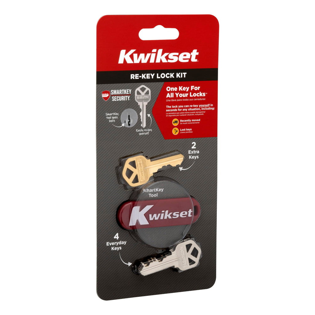 Kwikset SmartKey Re-Key Kit for Kwikset SmartKey Locks Only, DIY Rekey Tool Set, Easy Key Reset, Not Compatible with Non-SmartKey Locks