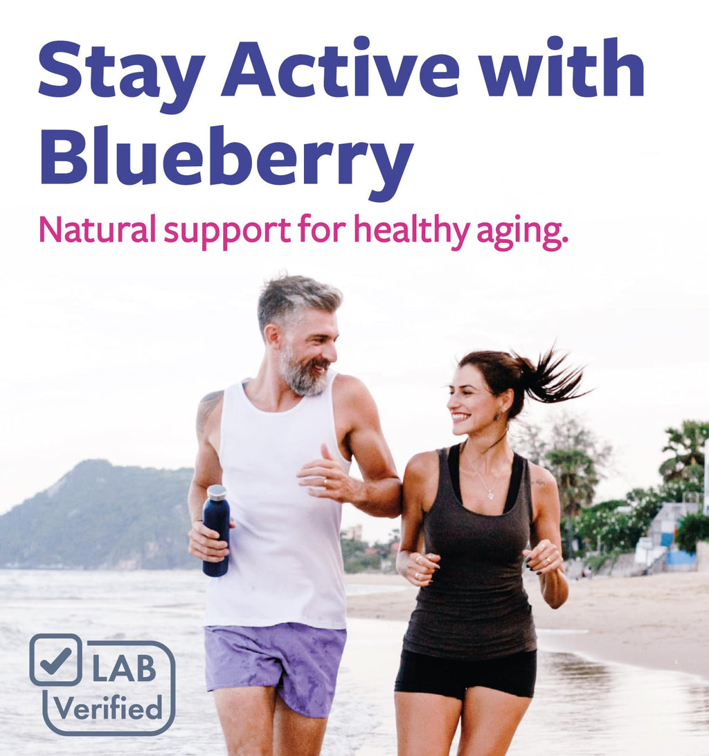 USDA Organic Blueberry Extract Capsules - High Potency Organic Blueberry 500mg 10:1 Extract Per 1 Capsule Serving - Blueberry Supplement for Brain & Immune Support - Vegan Non-GMO (2 Month Supply)